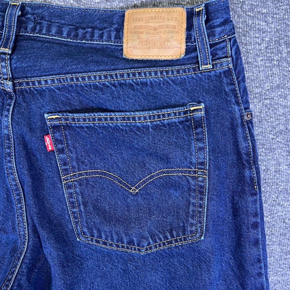 Levis Premium Jeans Mens 32x30 Baggy Dad Wide Leg Dark Wash Relaxed Fits36x30 - Picture 9 of 16
